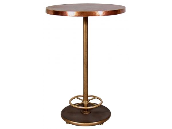 BA7156 Bistro Bar Table with Copper Top (Round)